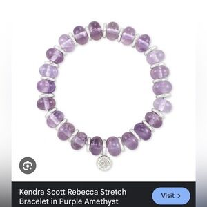 Kendra Scott Amethyst Rebecca bracelet